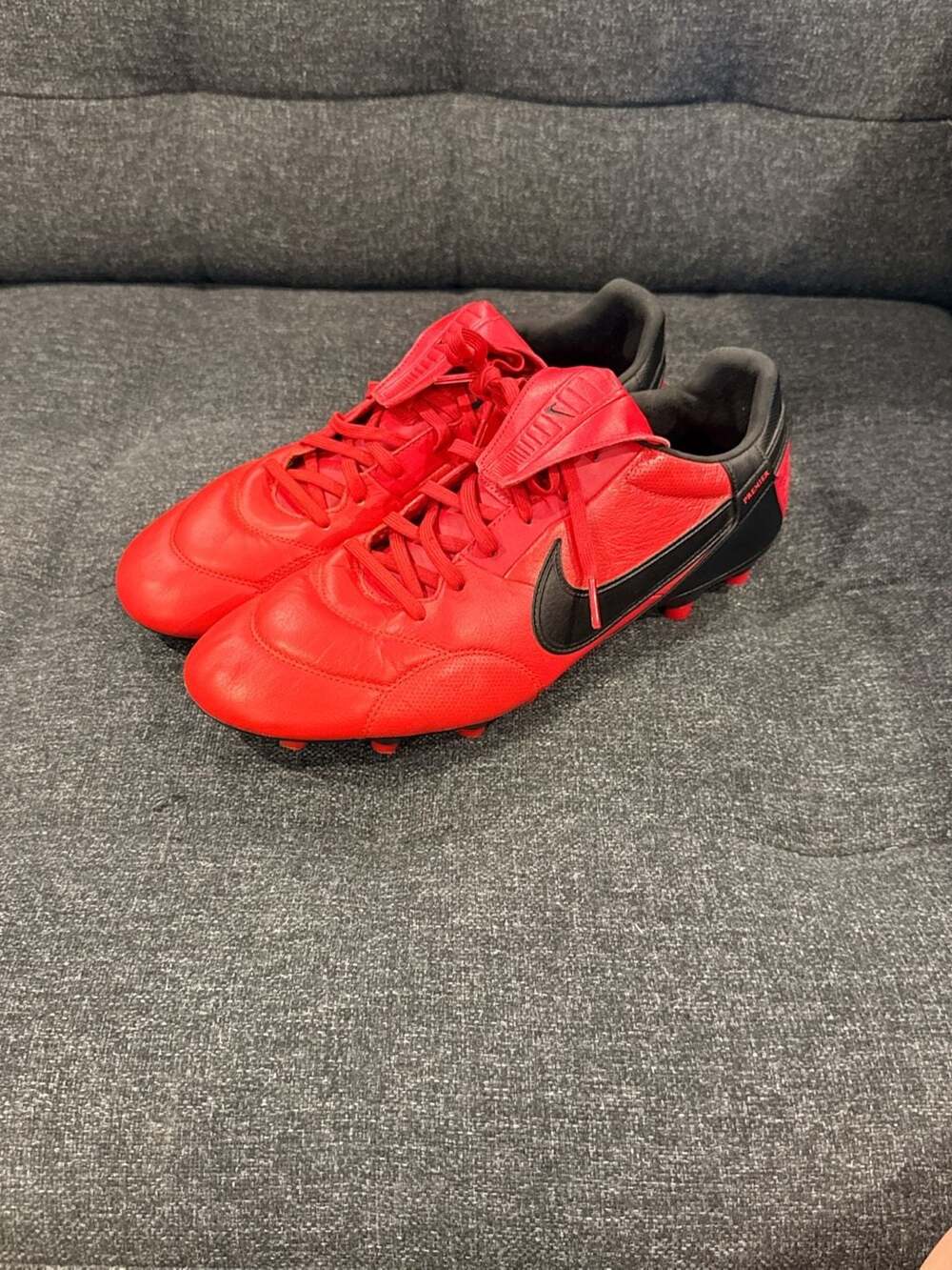 12M - Nike Premier III FG Soccer Cleats - University Red/Black (AT5889-606)